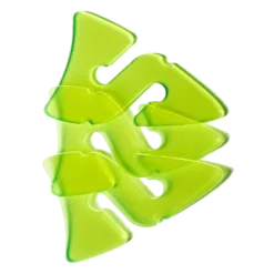 3 Line Arrows Transparent Green