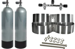 Faber HP Steel Tank Doubles Package - Gun Metal Grey